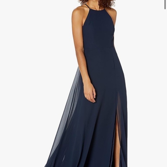 Jenny Yoo Midnight Blue Maxi Dress - Picture 1 of 3
